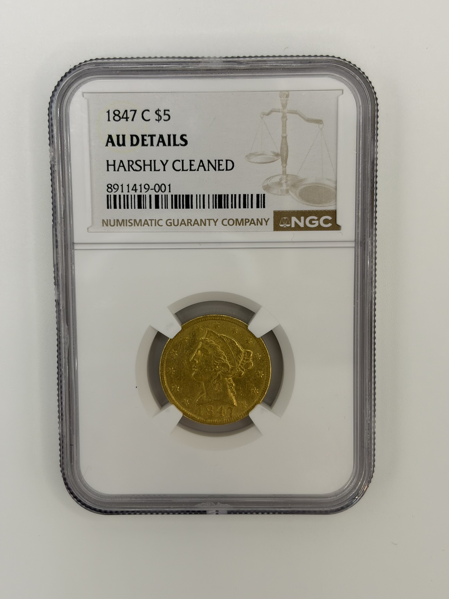 1847 Charlotte mint gold
