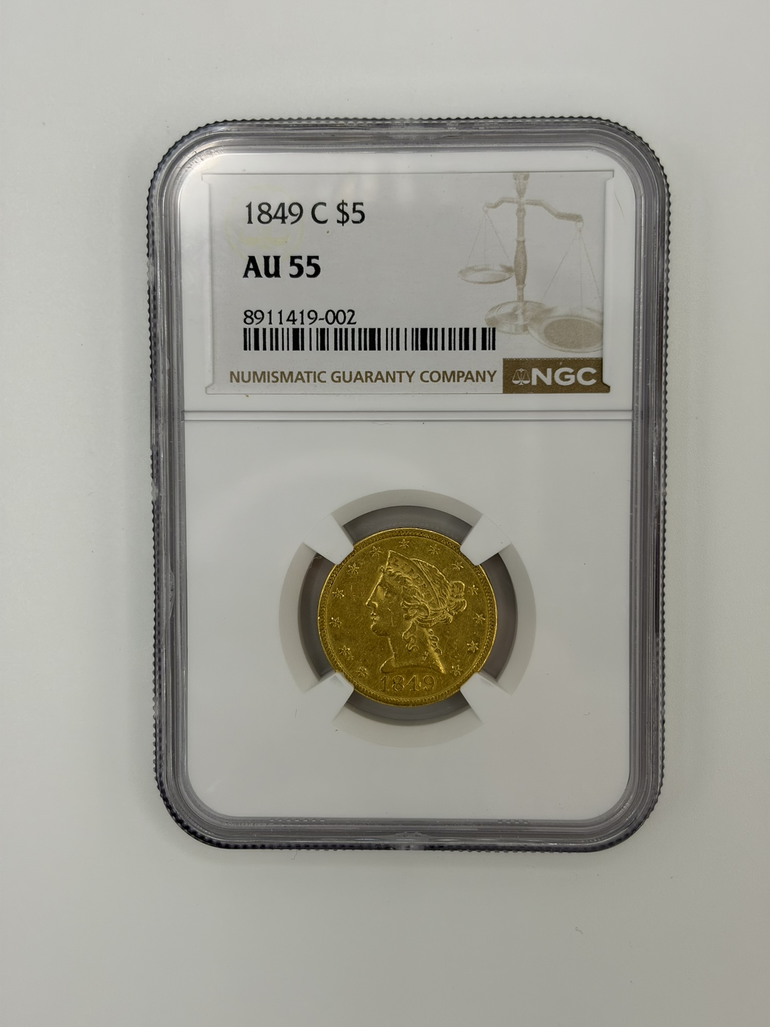 1849 Charlotte mint gold