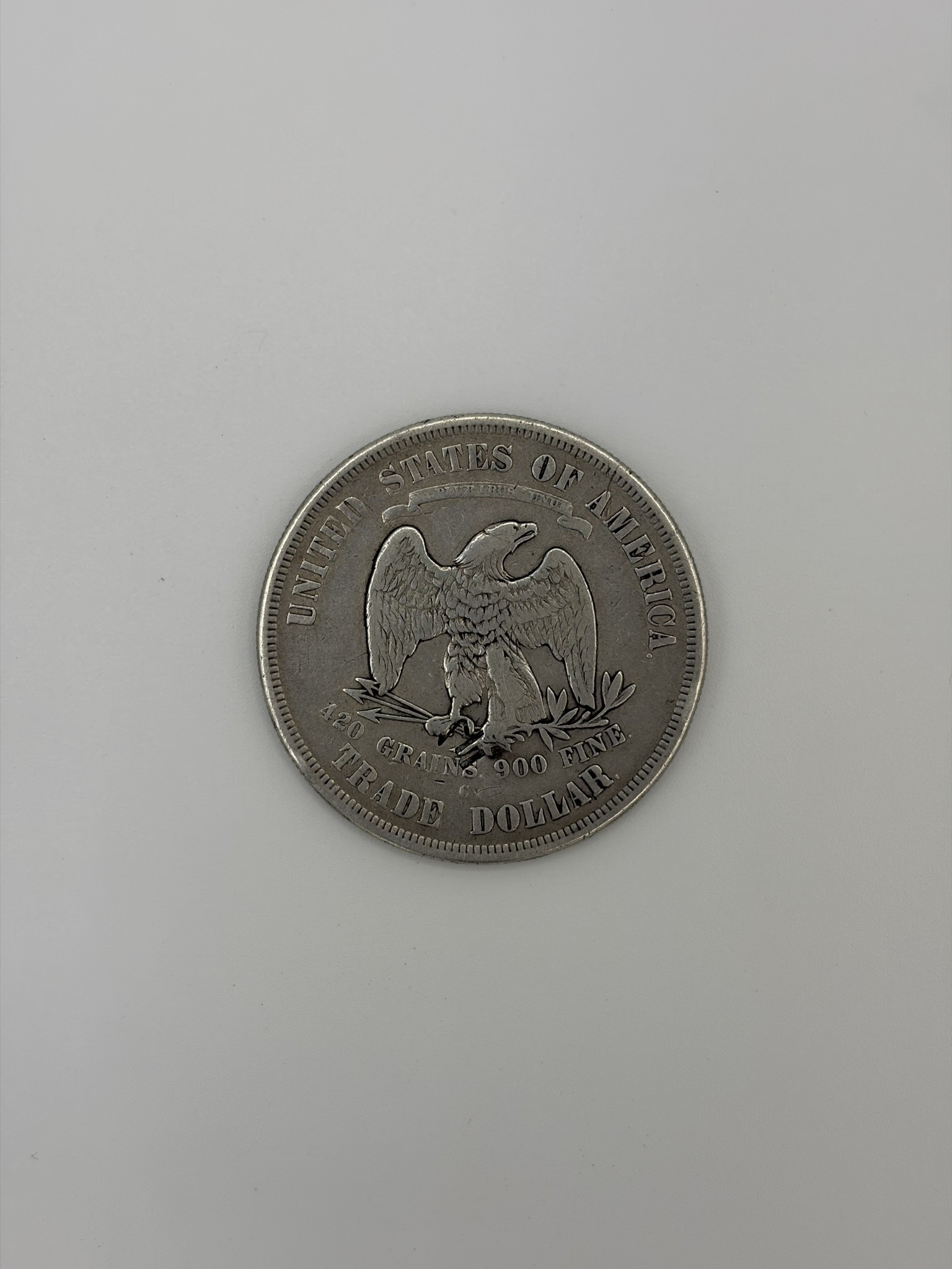 1875 Trade dollar, reverse