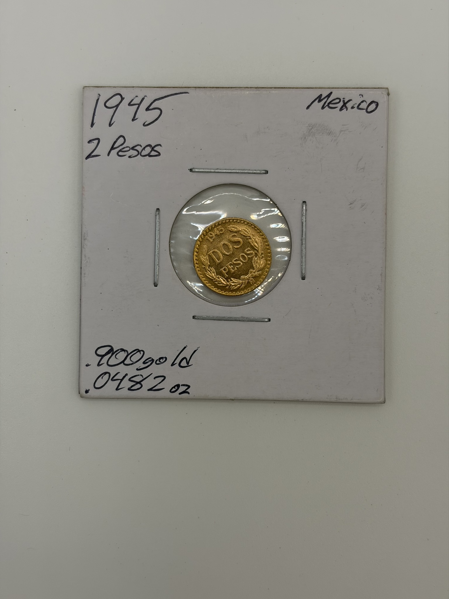 1945 Mexican gold pesos